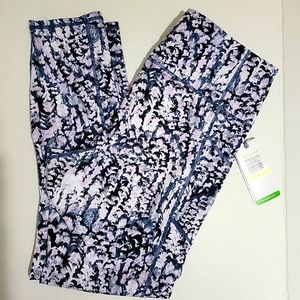 NWT- GAIAM Womens Yoga Pants Leggings OM Hi Rise Pocket Capri Large Nora…